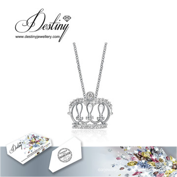 Destiny Jewellery Crystal From Swarovski Necklace New Crown Pendant